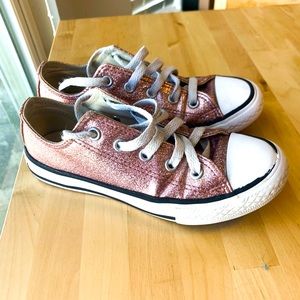 Girls Converse Chuck Taylors in ROSE GOLD